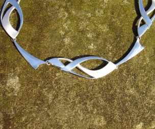 Sterling silver Celtic inspired necklace.
